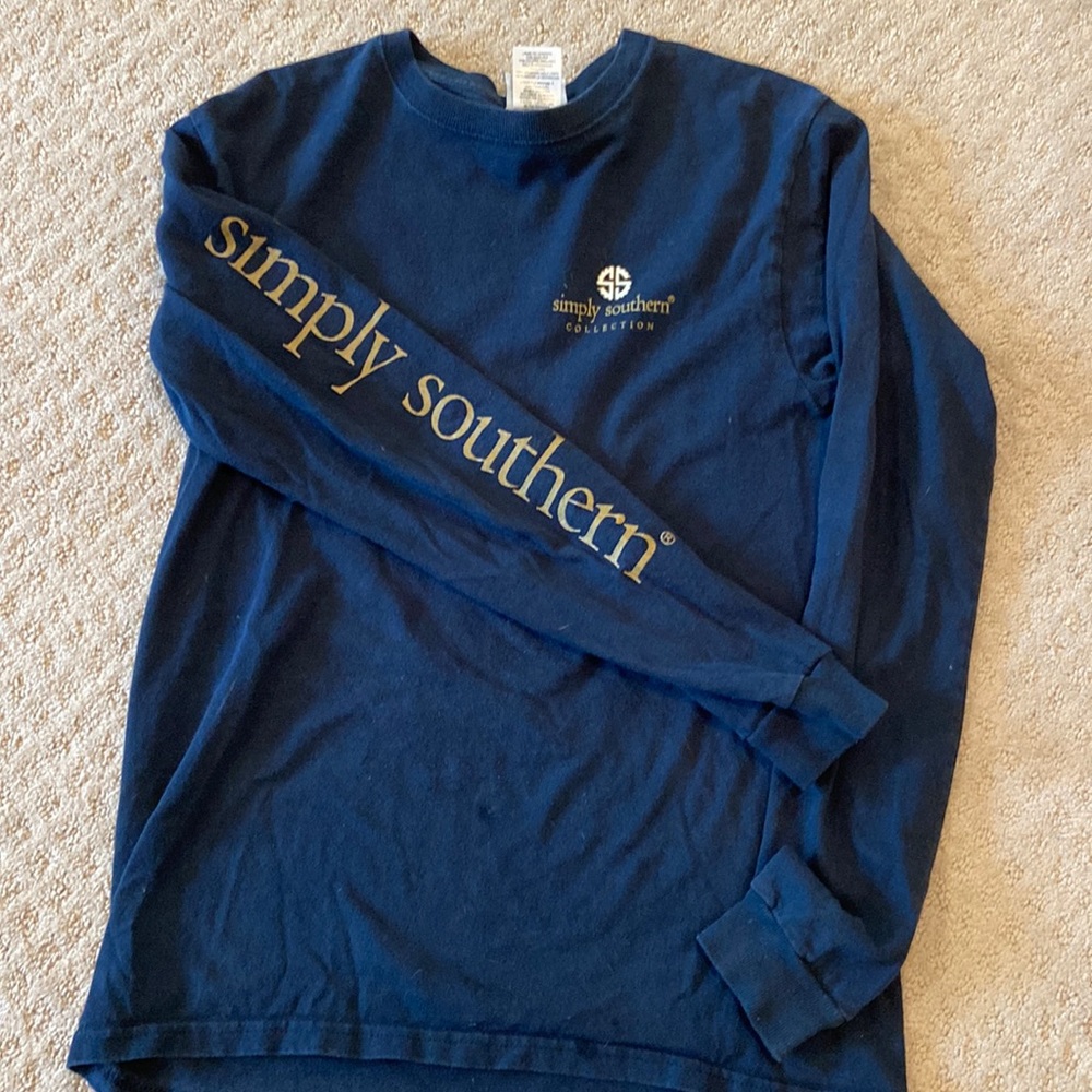 Simply Southern Navy Long Sleeve small